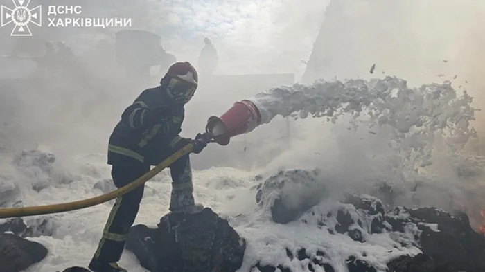 В Харькове произошел масштабный пожар