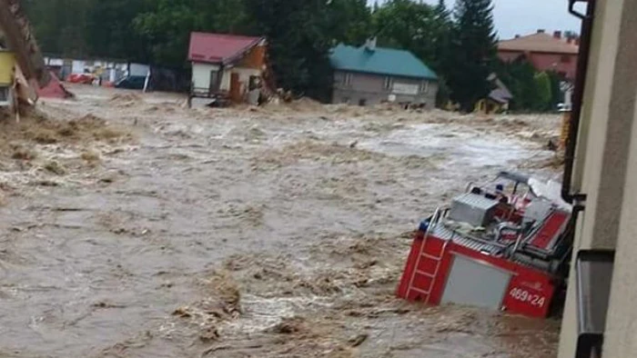 В Польше затопило город из-за прорыва дамбы от сильных ливней